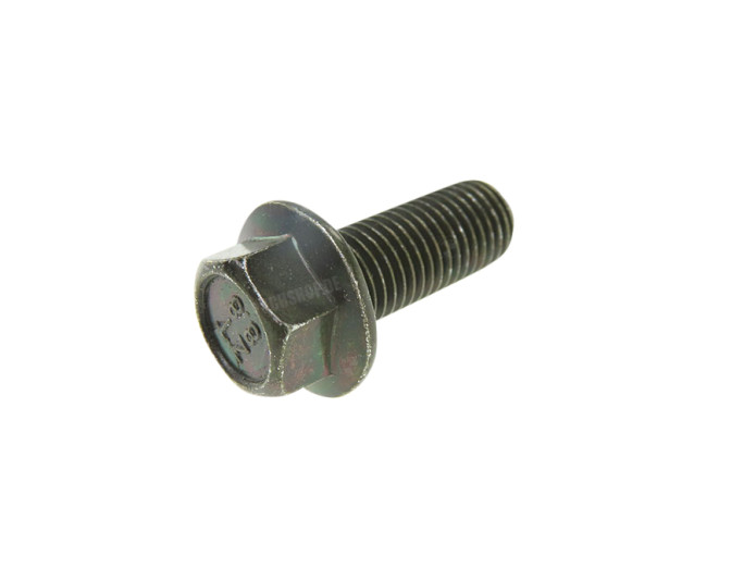 Flange bolt M10x25 black zinc plated