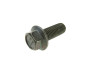 Flange bolt M10x25 black zinc plated thumb extra