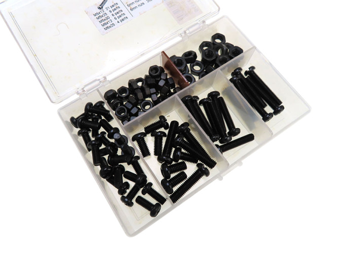 Nuts and bolt assortment black M5 / M6 (108 pieces) product