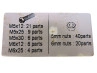 Bolts and nuts assortment set 108-pieces black M5 / M6 thumb extra