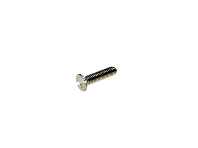 Slotted screw M6x25 stainless steel countersunk product