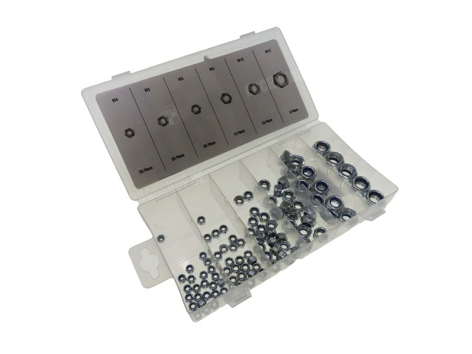 Nut assortment self-locking 100-pieces main