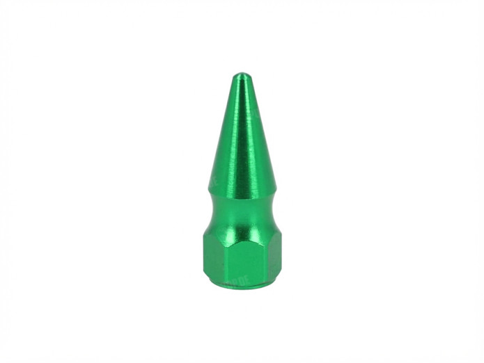 Moer M6x1.00 spike punt model groen