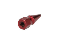 Moer M6x1.00 spike punt model rood Moer M6x1.00 spike punt model rood