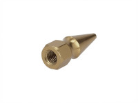 Moer M6x1.00 spike punt model goud Moer M6x1.00 spike punt model goud