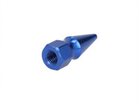 Moer M6x1.00 spike punt model blauw Moer M6x1.00 spike punt model blauw