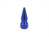 Puch moer breed M6x1,00 punt model blauw Moer M6x1.00 spike punt model blauw