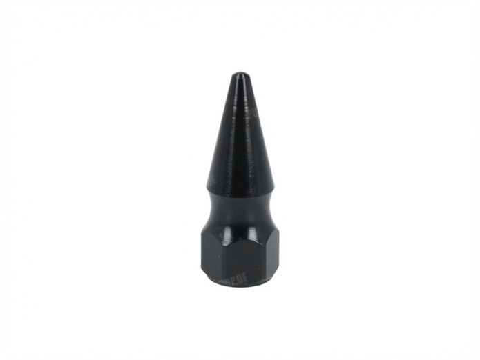 Moer M6x1.00 spike punt model zwart