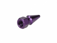 Moer M8x1.25 spike punt model paars Moer M8x1.25 spike punt model paars