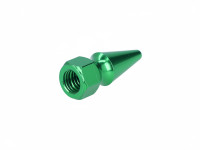 Moer M8x1.25 spike punt model groen Moer M8x1.25 spike punt model groen