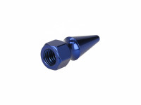 Moer M8x1.25 spike punt model blauw Moer M8x1.25 spike punt model blauw
