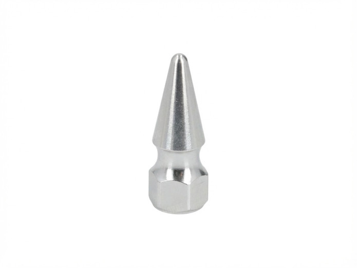 Moer M8x1.25 spike punt model zilver