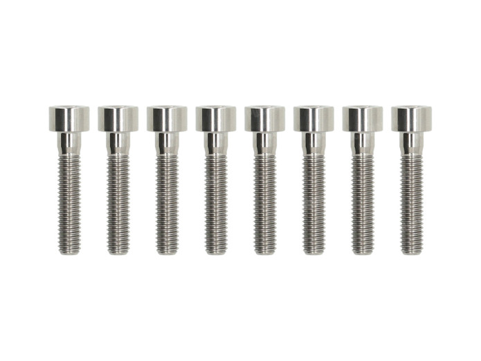 Bolt and Nut Set for Puch Maxi / E50 Engine Titanium CLAW