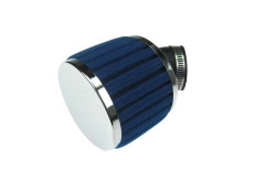 Luchtfilter 28mm / 35mm schuim blauw schuin 