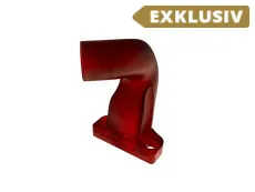 Ansaugstutzen Dellorto PHBG 24mm Puch Maxi E50 Gekrümmt Kunststoff rot Wirth It