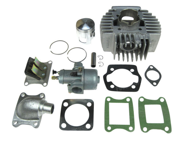 Cylinder 70cc OM Athena AJH reed valve set + Bing 15mm 1