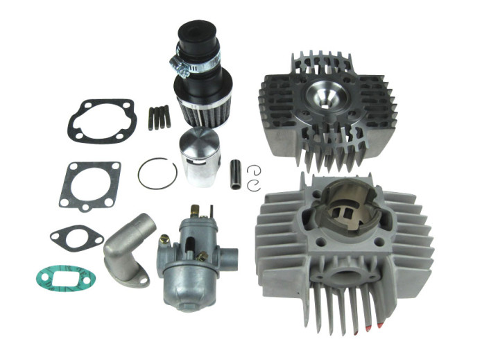 Cilinder 50cc NM DMP alu 6-poorts Bing 15mm Puch Maxi X30