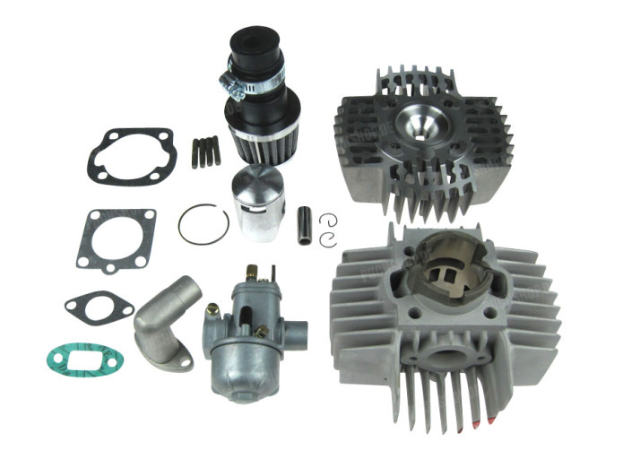 Cilinder 50cc NM DMP alu 6-poorts Bing 15mm Puch Maxi X30