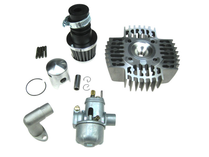 Cilinder 50cc NM DMP aluminium 6-poorts set + Bing 15mm Puch Maxi, X30 en andere modellen product