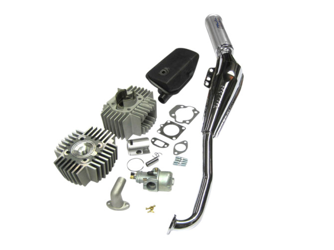 Cylinder 50cc OM PSR 6-port set + Bing 15mm, exhaust airbox product