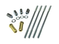 Stud cylinder M6x106mm with nuts and brass exhaust nuts set 