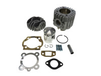 Cylinder 70cc Airsal pin 12 aluminium Puch MV / VS / DS / VZ / MC / Velux etc. + head (forced cooling!)