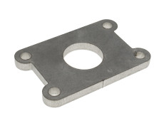 Reedvalve cover plate with hole 24mm 74cc Gilardoni / Italkit stainless steel 6mm