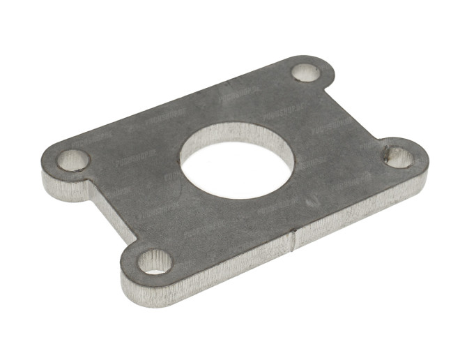 Reedvalve cover plate with hole 24mm 74cc Gilardoni / Italkit stainless steel 6mm thumb