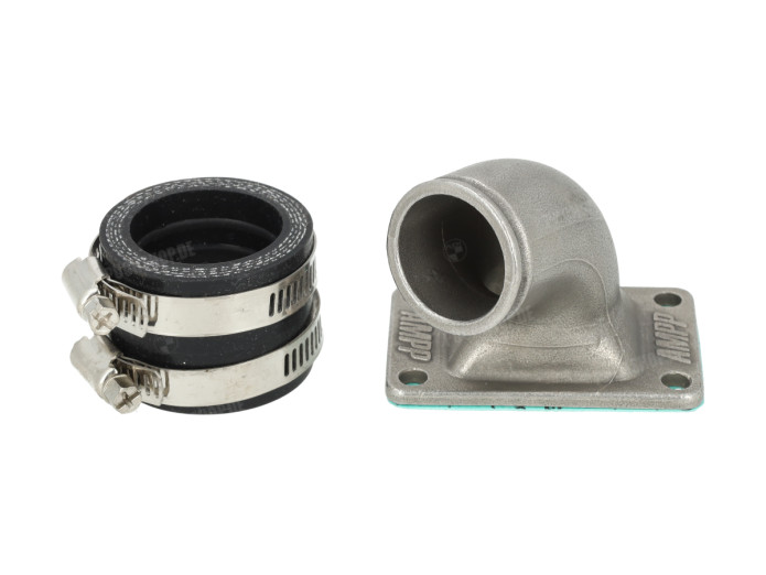 Reed valve manifold 74cc Gilardoni Italkit 28mm sideways