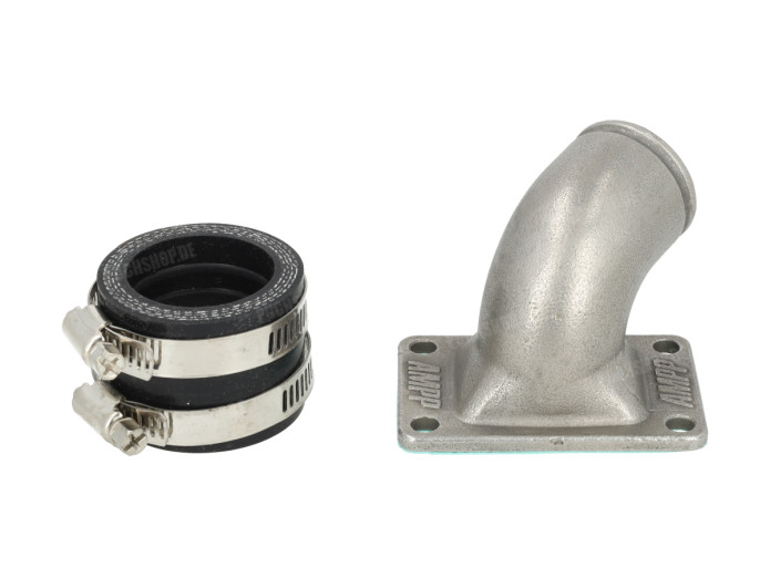 Reed valve manifold 74cc Gilardoni Italkit 28mm sideways