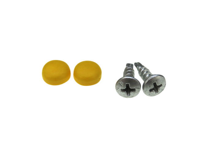 License plate mounting set yellow product