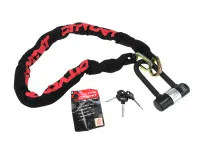 Chain lock 120cm Starry Citycat ART *** red / black