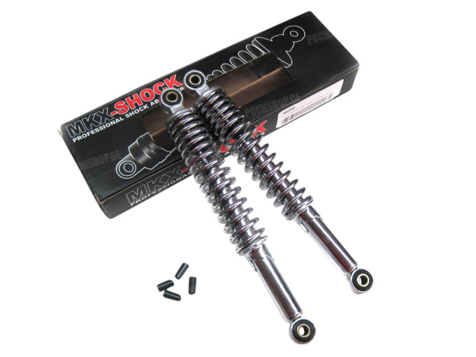 Shock absorber set 310mm MKX chome