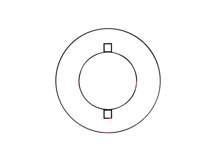 Fuel cap bajonet 40mm Puch X30 / MV / Monza / Cobra tank
