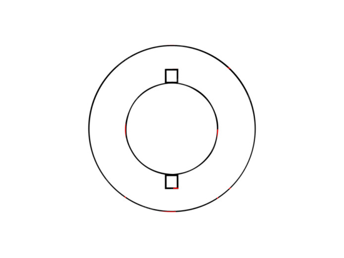Fuel cap bajonet 40mm Puch X30 / MV / Monza / Cobra tank
