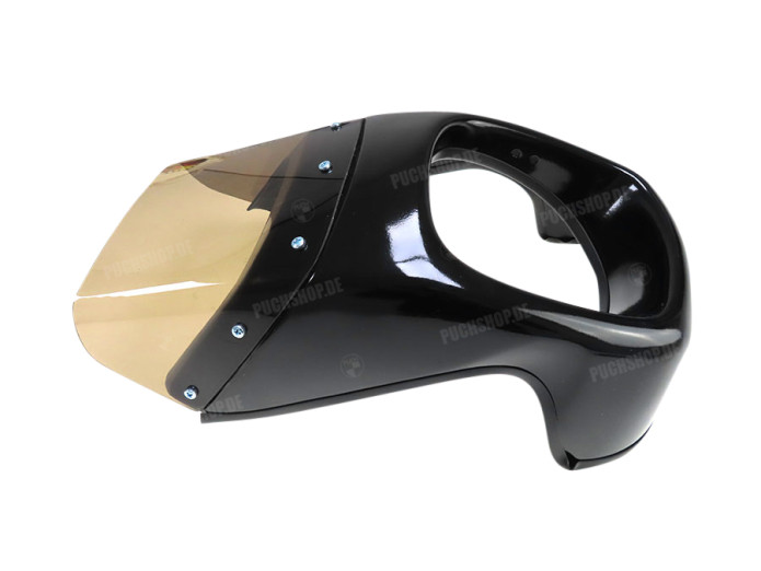 Headlight spoiler Puch Magnum Ltd. / universal + window 