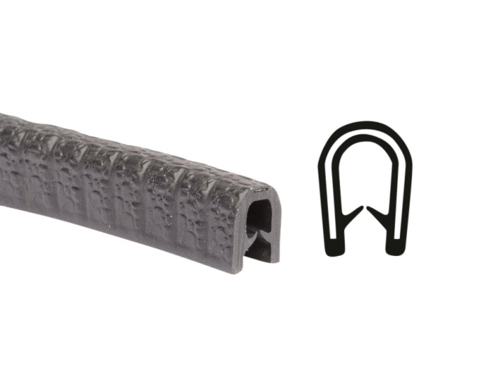 Zierleiste Gummi Tank / Rahmen Universal Schwarz