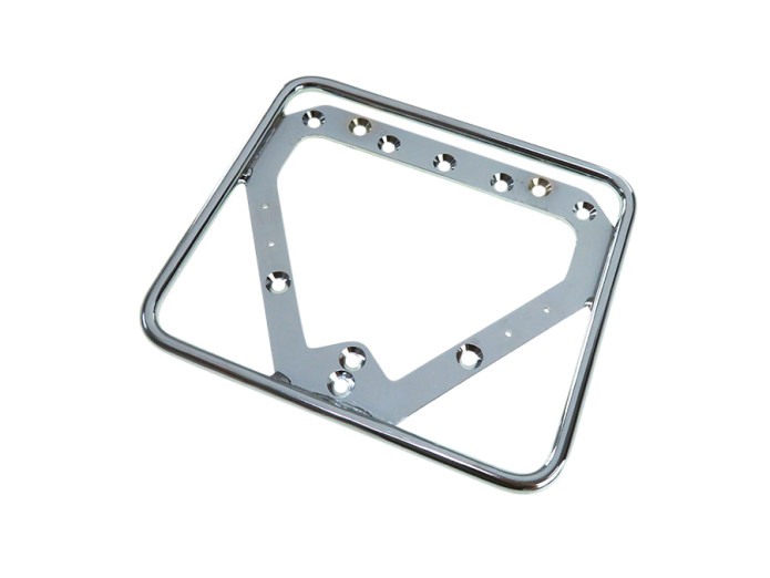 Kentekenplaathouder Nederland chroom classic 14.5x12.5cm