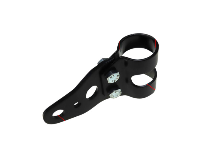 Koplamporen 26-28mm set universeel zwart