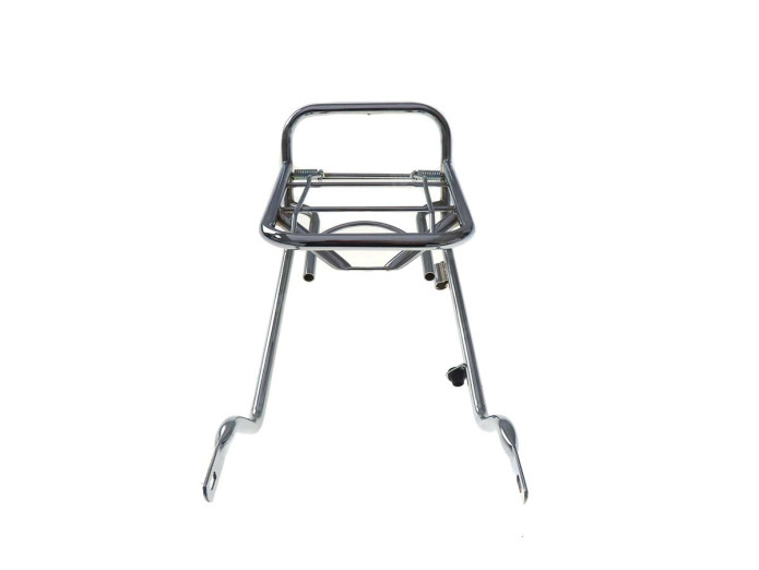 Luggage carrier rear Puch Monza chrome with lock holder