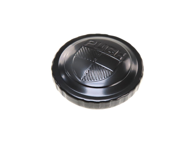 Tankdop bajonet 30mm Puch Maxi zwart met logo  product
