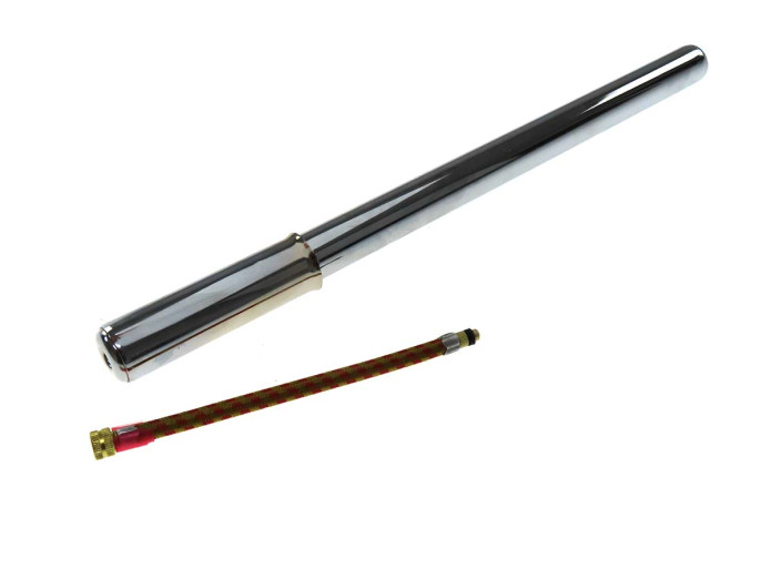 Banden fietspomp universeel chroom (360mm / 320mm)
