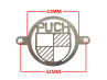 Frameafdekplaatje met Puch logo RVS  thumb extra