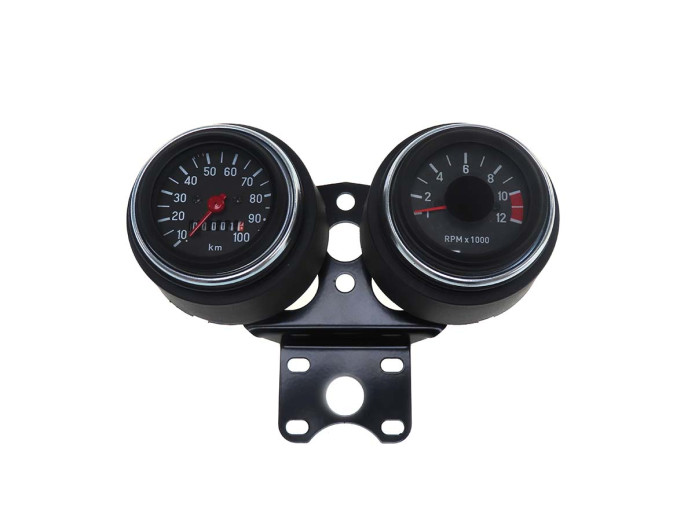 Speedometer cockpit Puch Monza / M50 complete with RPM / kilometer speedometer