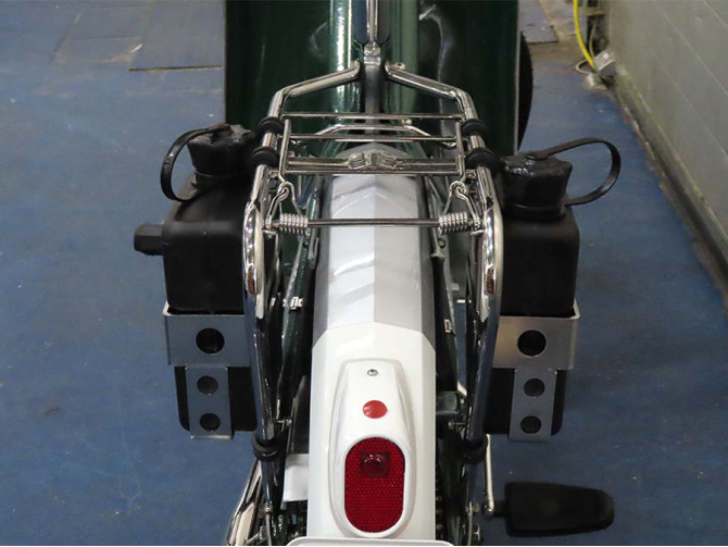 Luggage carrier rear Puch Maxi N / K holder with FuelFriend can black left product
