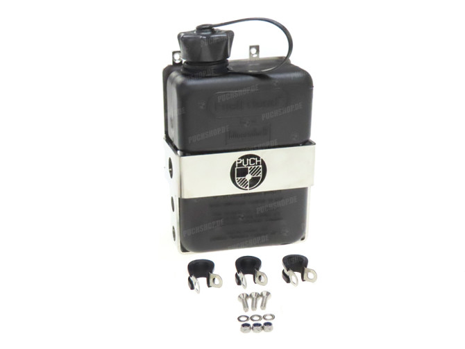 Bagagedrager houder met FuelFriend jerrycan Puch Maxi N / K links zwart (1 liter) main