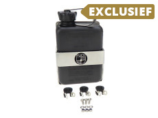 Bagagedrager houder met FuelFriend jerrycan Puch Maxi N / K rechts zwart (1 liter)