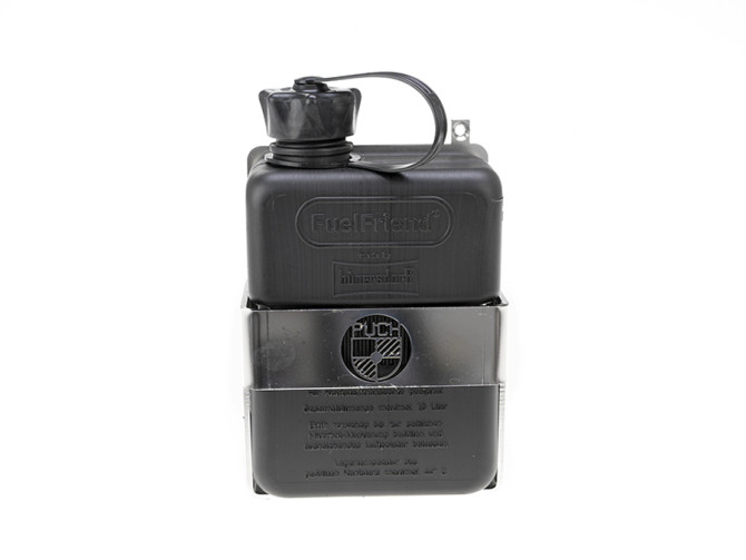Gepäckträger Halter mit FuelFriend benzinkanister Puch Maxi N / K Rechts Schwarz (1 Liter) product