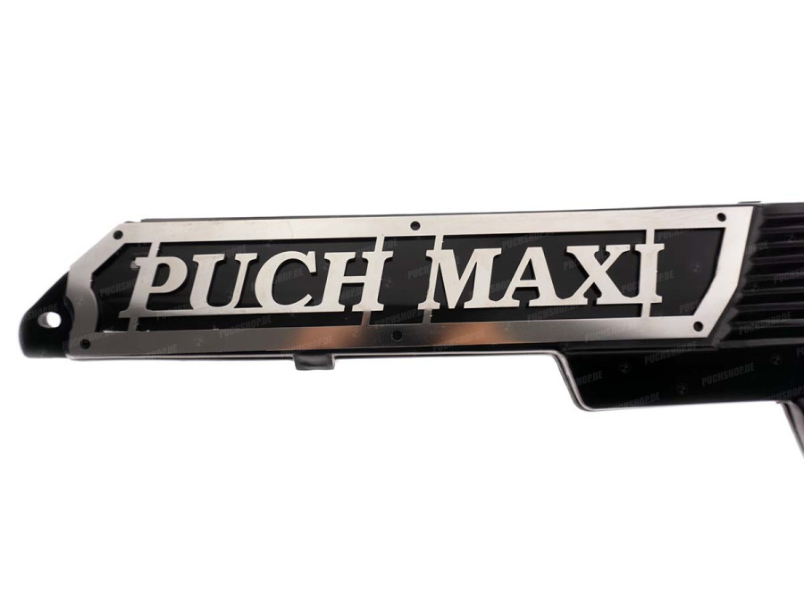 Side cover Puch Maxi N "Puch Maxi" stainless steel trim plate product