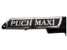 Side cover set Puch Maxi N trim plate with text stainless steel 
